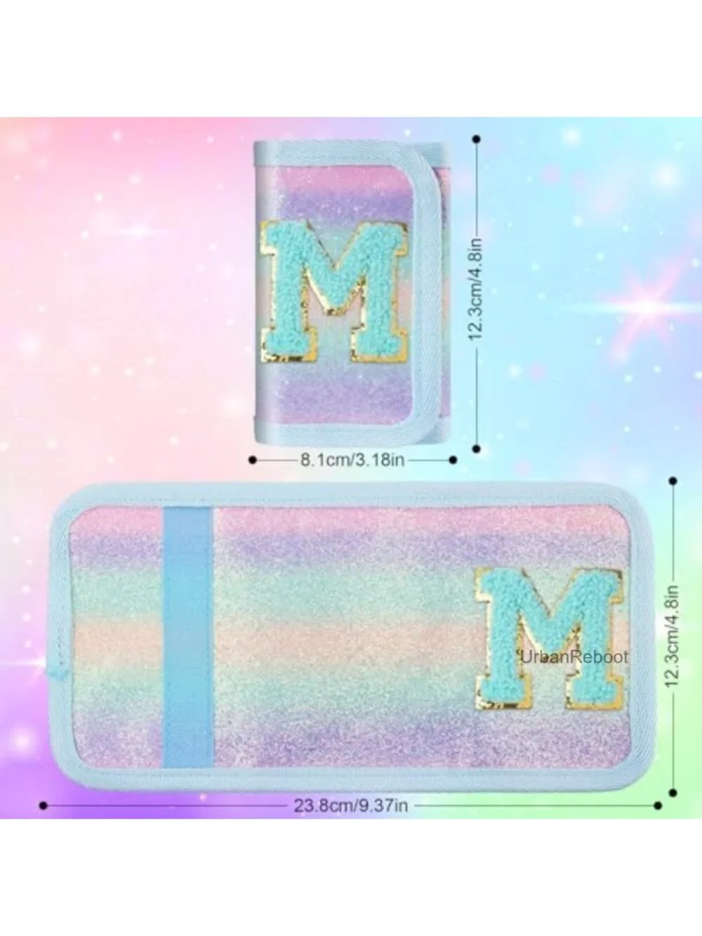 sundee Kids Girls Small Trifold Wallet with Magic Sticker and Zipper Pocket